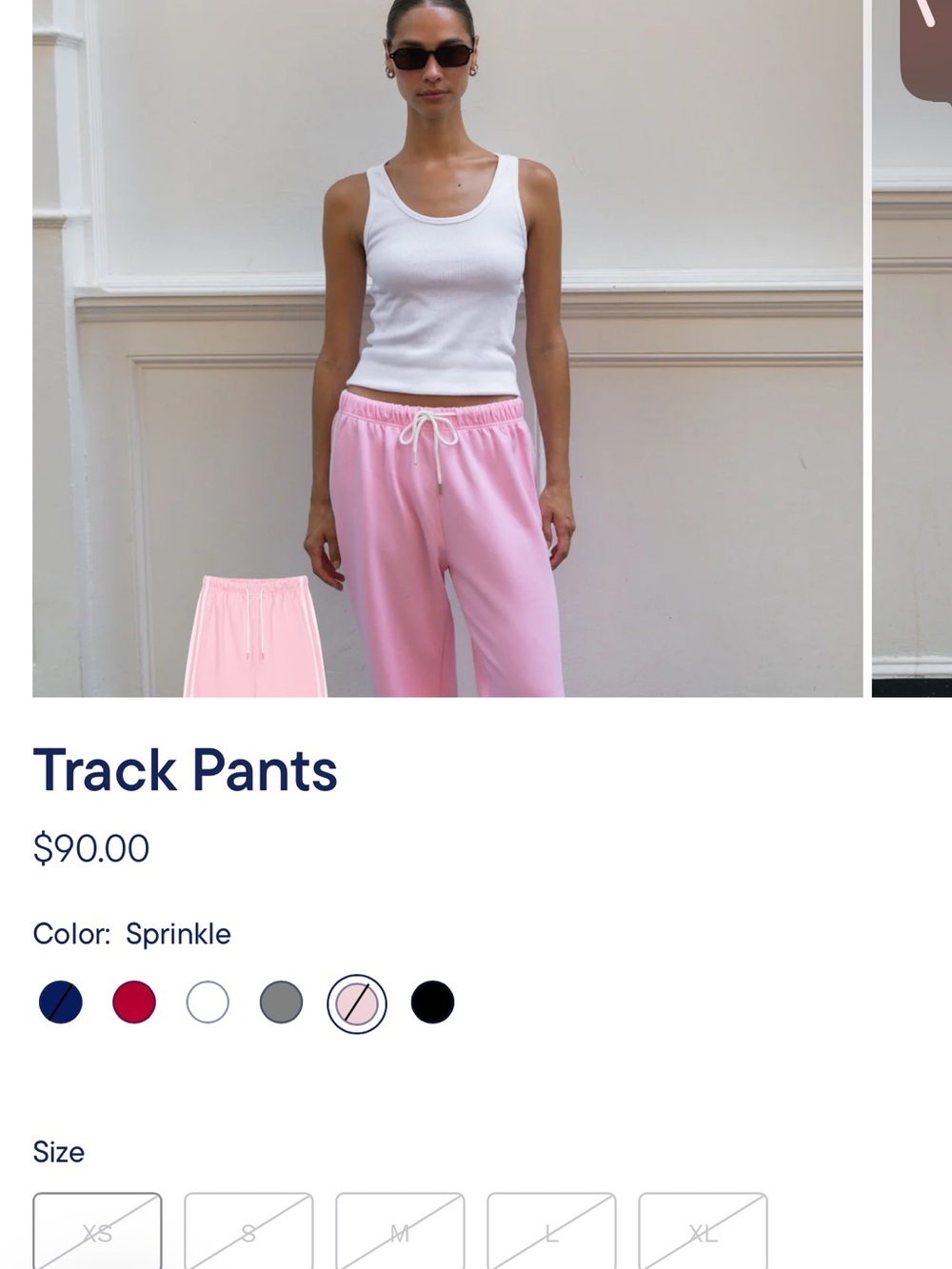 PARKE track pants NWT